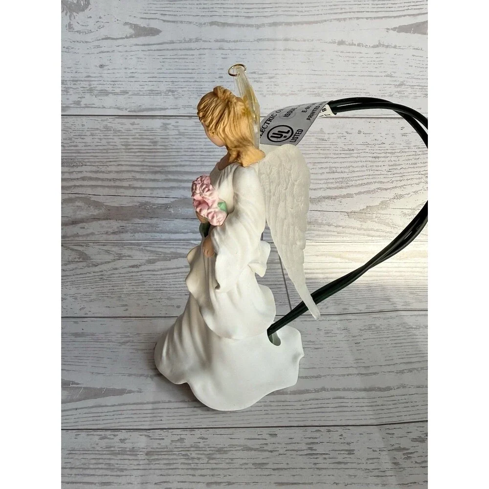 Vintage 1997 Hallmark Keepsake Glowing Angel Magic Lighted Christmas Ornament